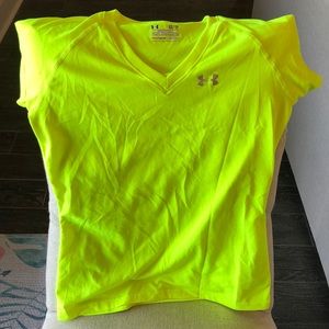 Yellow under armour shirt